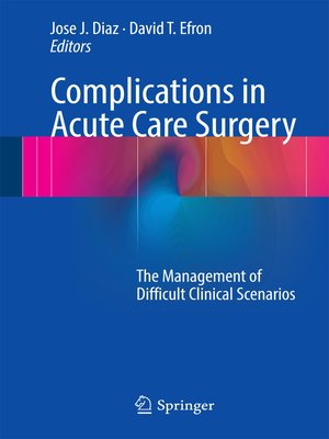 cover image of Complications in Acute Care Surgery